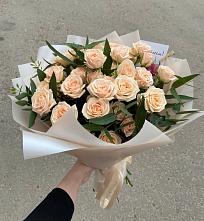 Букет Кремовые розы Латте в Кулаково